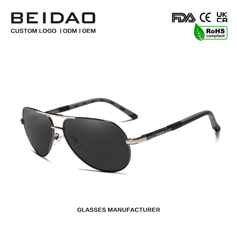 2026 Gafas de sol polarizadas transfronterizas con montura de aleación de moda UV400