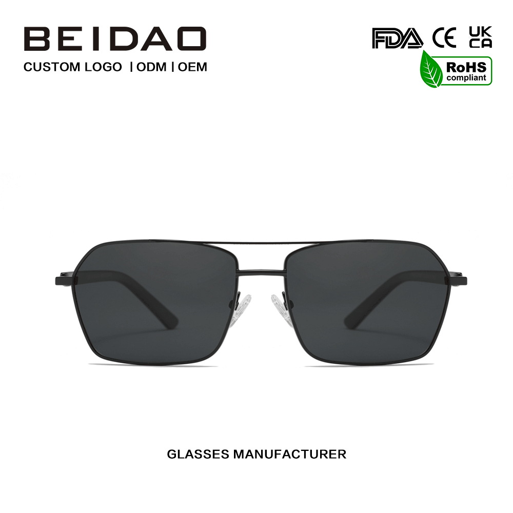Gafas de sol con lentes UV400 de aleación de aluminio para hombres que conducen
