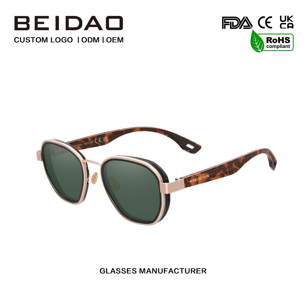 Gafas de sol polarizadas de aluminio reflectantes clásicas