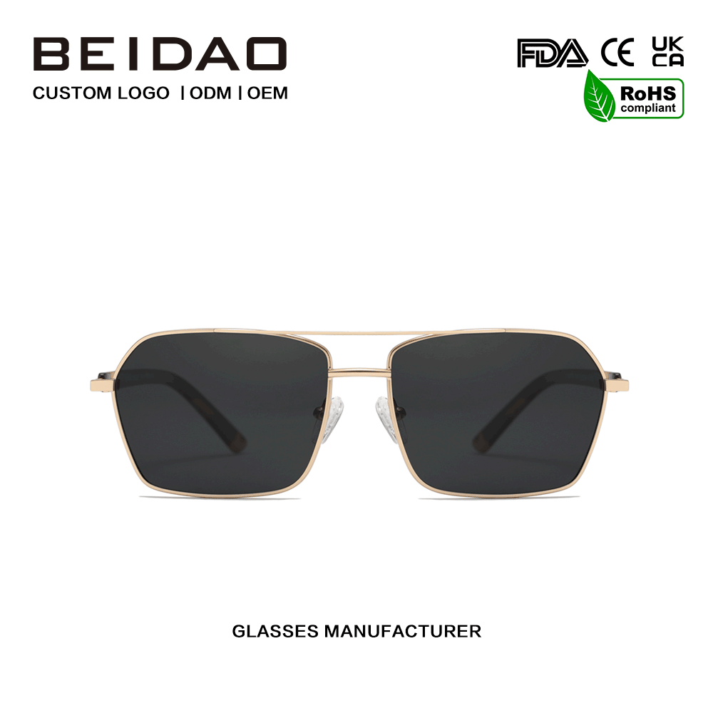Gafas de sol con lentes UV400 de aleación de aluminio retro clásicas