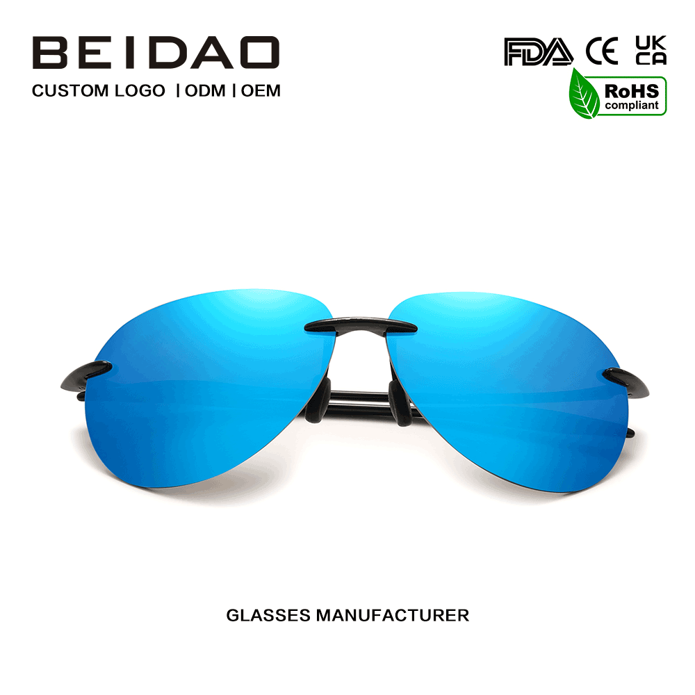 Gafas de sol clásicas ultraligeras TR90 sin marco