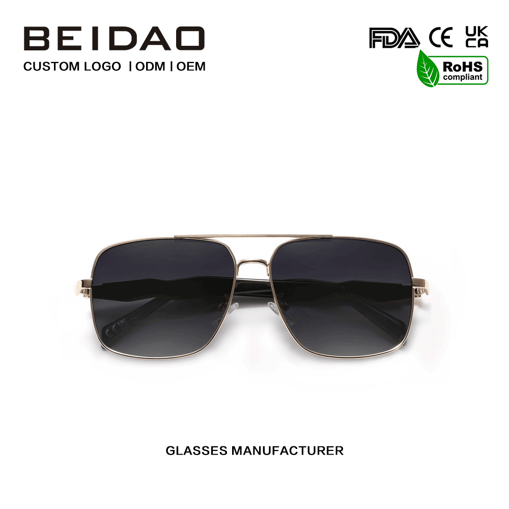 Gafas de sol UV400 con montura de aleación de diseñador para pescar y conducir
