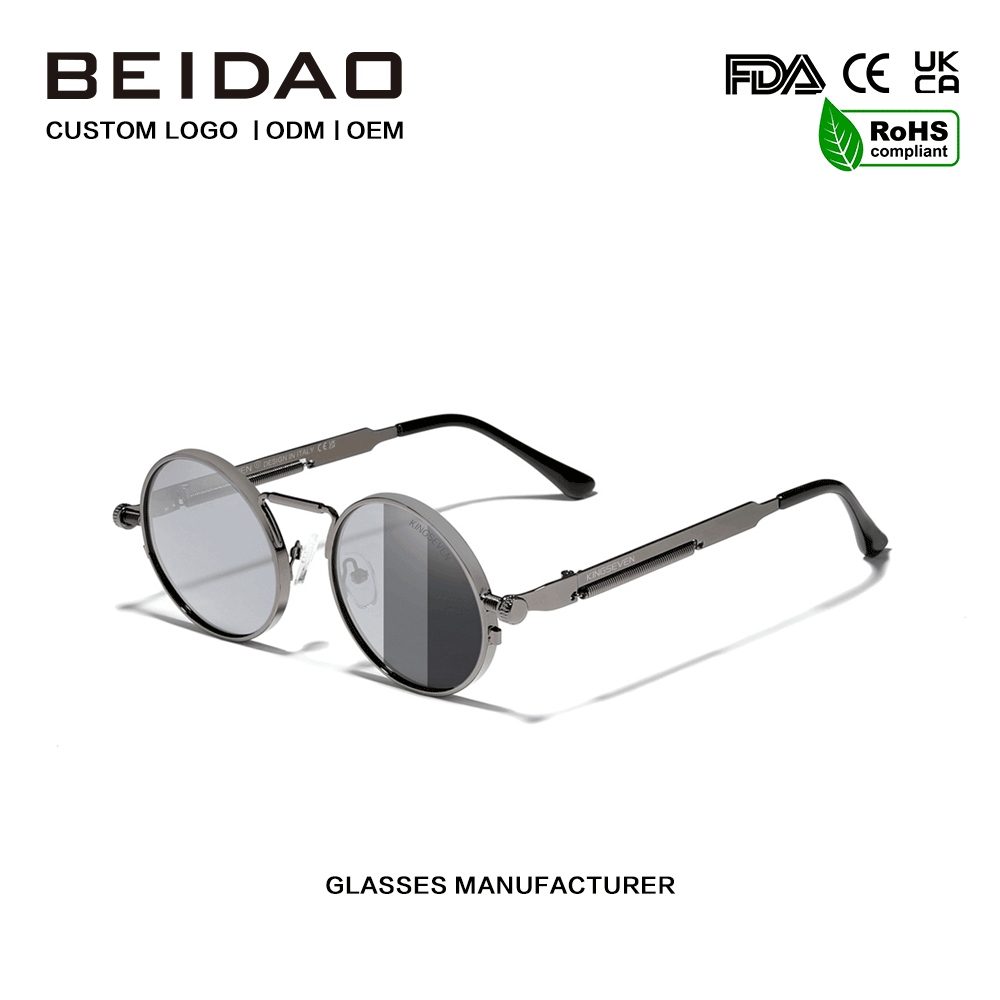Gafas de sol deportivas vintage polarizadas con cambio de color de diseñador