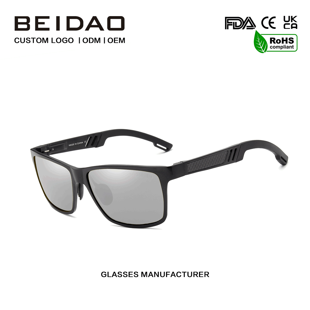 Gafas de sol rectangulares polarizadas de diseñador para exteriores para mujeres y hombres