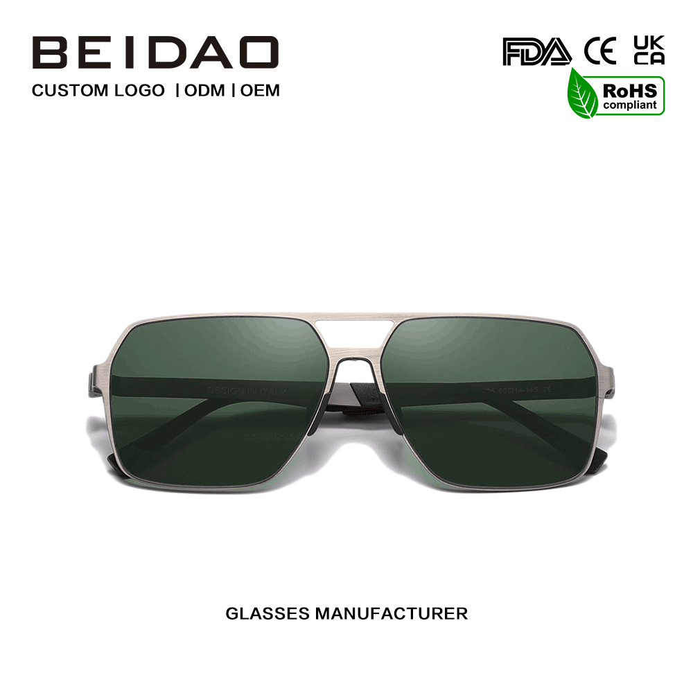 Gafas de sol polarizadas de acero inoxidable duraderas con protección UV400