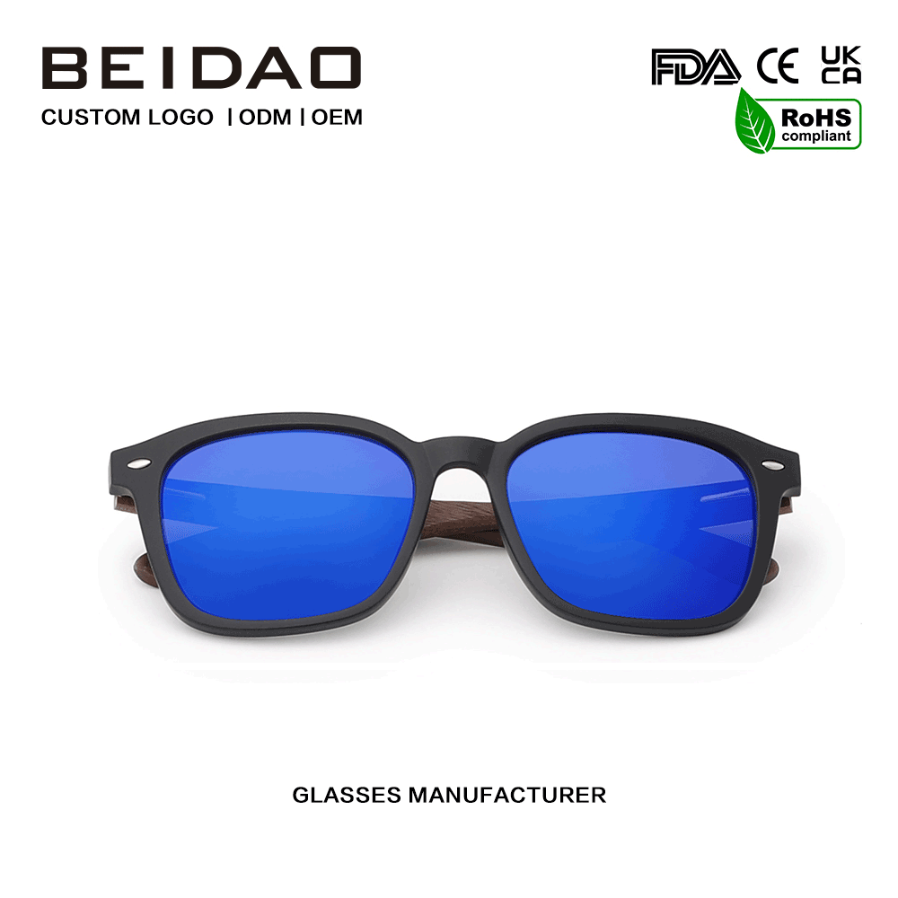 Gafas de sol polarizadas con montura UV400 TR90 hechas a mano retro de moda
