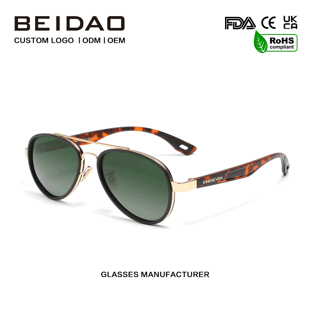 Gafas de sol de aleación TR90 de moda