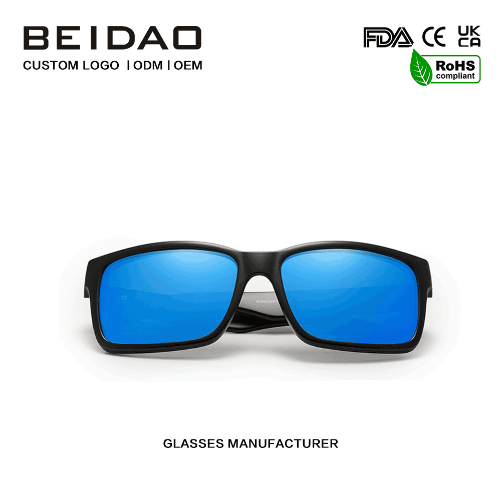 Gafas de sol polarizadas de moda vendedoras calientes del cuadrado del espejo de las sombras