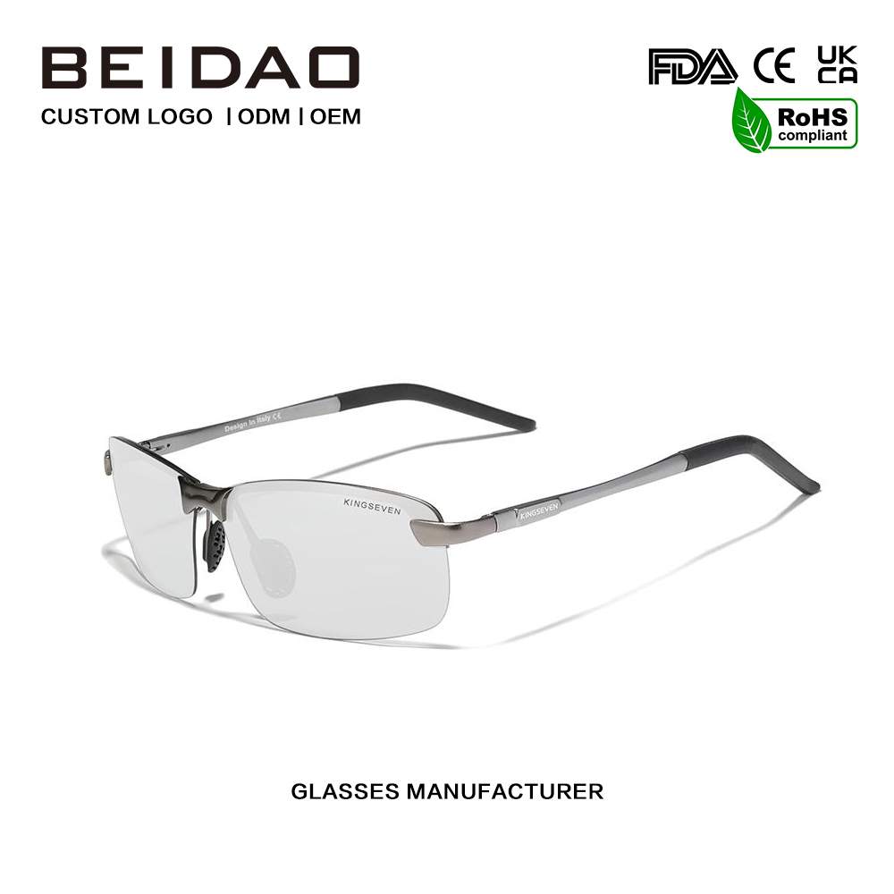 Gafas de sol polarizadas de aleación TR90 de moda de lujo para mujeres y hombres