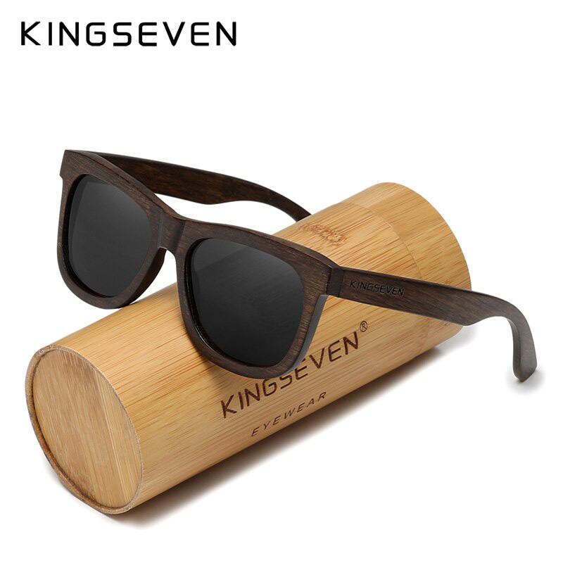 Gafas de sol polarizadas hechas a mano de madera preciosa para hombre