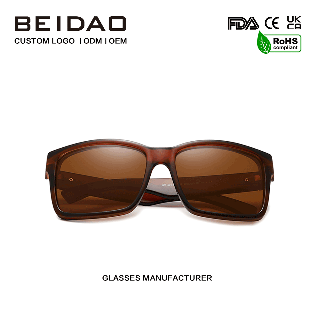 Gafas de sol con lentes UV400 polarizadas y espejo de moda para hombre