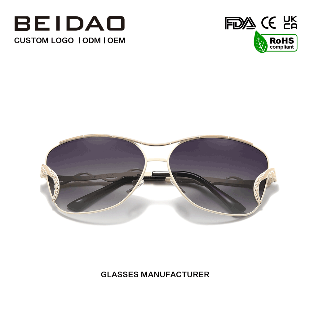 Gafas de sol modernas con protección UV400 y gradiente de borde completo y grande