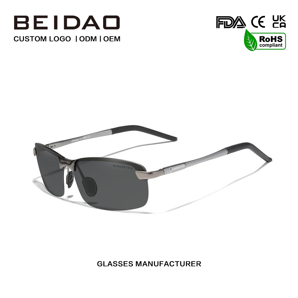 Gafas de sol polarizadas de aleación TR90 de moda moderna para mujeres y hombres