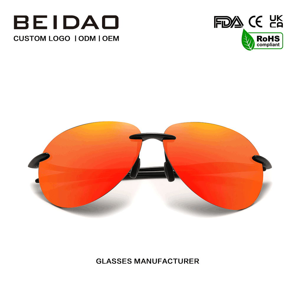 Gafas de sol sin marco TR90 ultraligeras de nuevo diseño