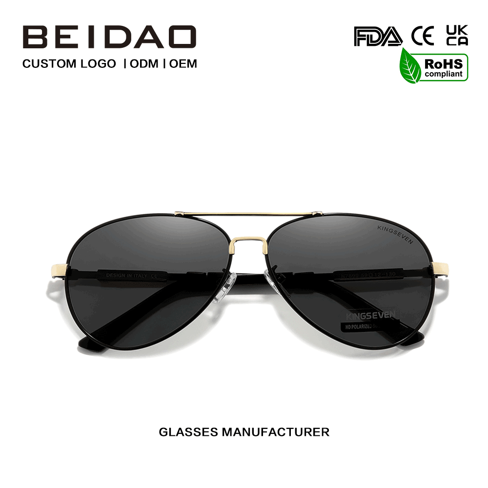 Gafas de sol polarizadas de aluminio con montura completa