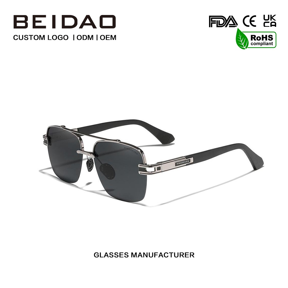 Gafas de sol polarizadas retro coloridas con sombras cuadradas