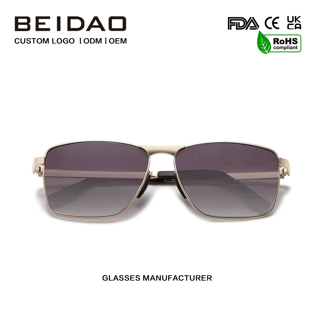 Gafas de sol con protección UV400 rectangulares y degradados vintage