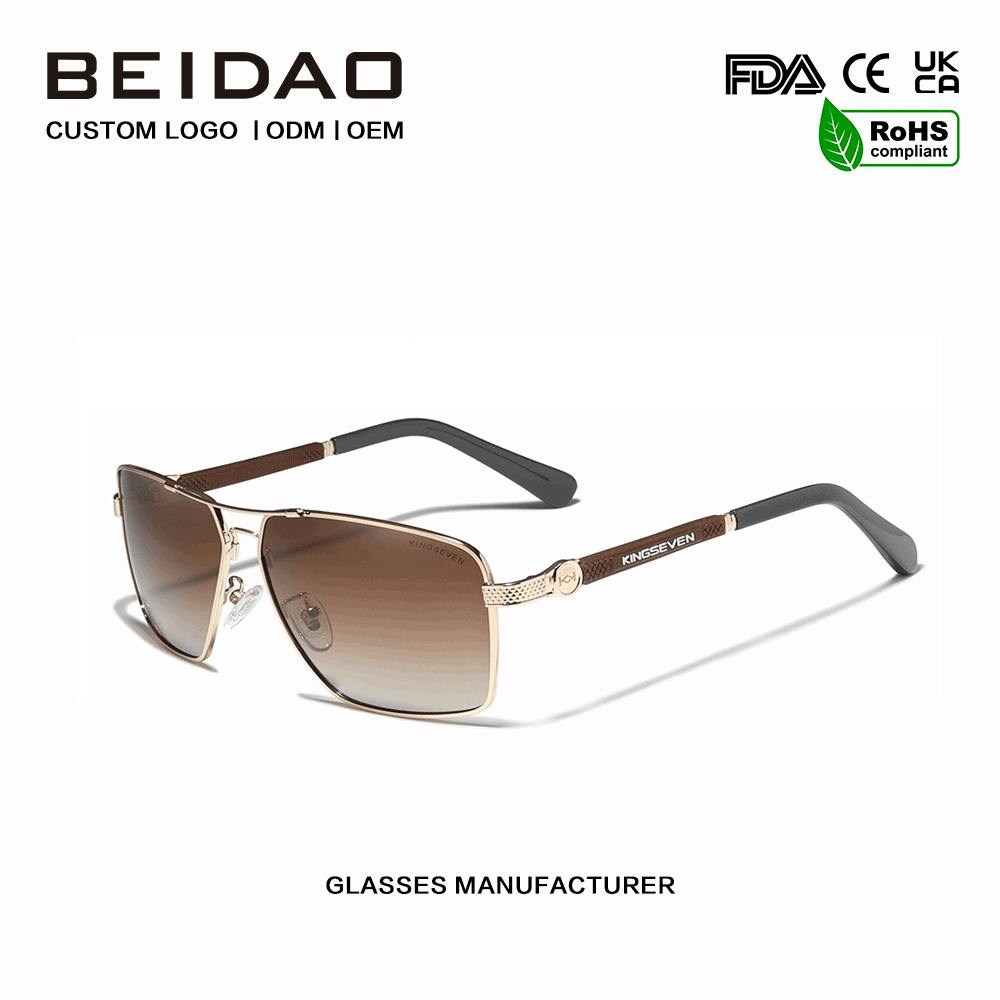 Gafas de sol con lentes UV400 polarizadas de alta calidad vintage para mujeres y hombres